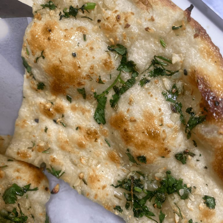 Delicious Garlic Naan Awaits
